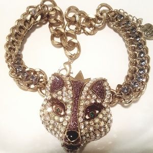 Betsey Johnson Fox necklace